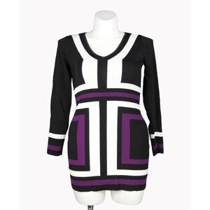 INC International Concepts Size Large V-Neck Sheath mini dress tunic